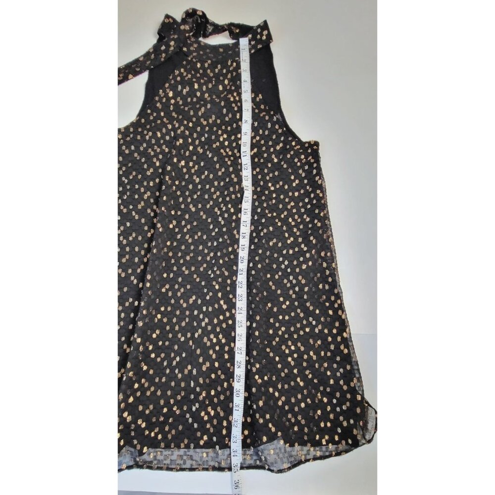Chelsea 28 Black Mini Shift Party Dress Medium - Picture 6 of 10
